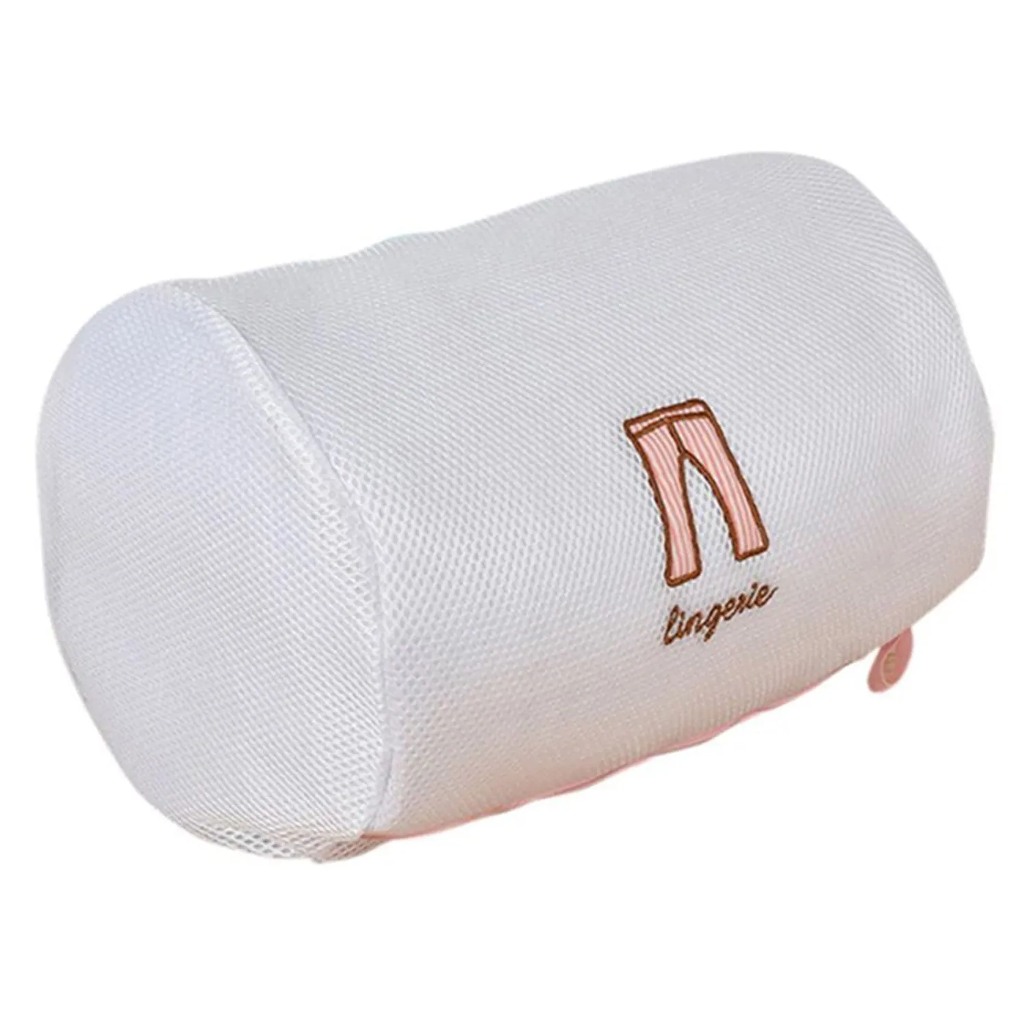 Haven Zippered Mesh Laundry Clothes Washing Bags - Pack of 5, White or Pink
