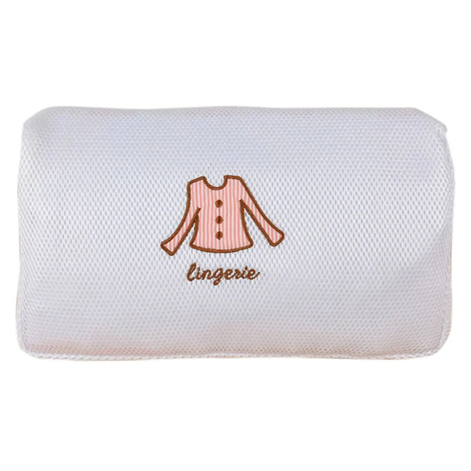 Haven Zippered Mesh Laundry Clothes Washing Bags - Pack of 5, White or Pink