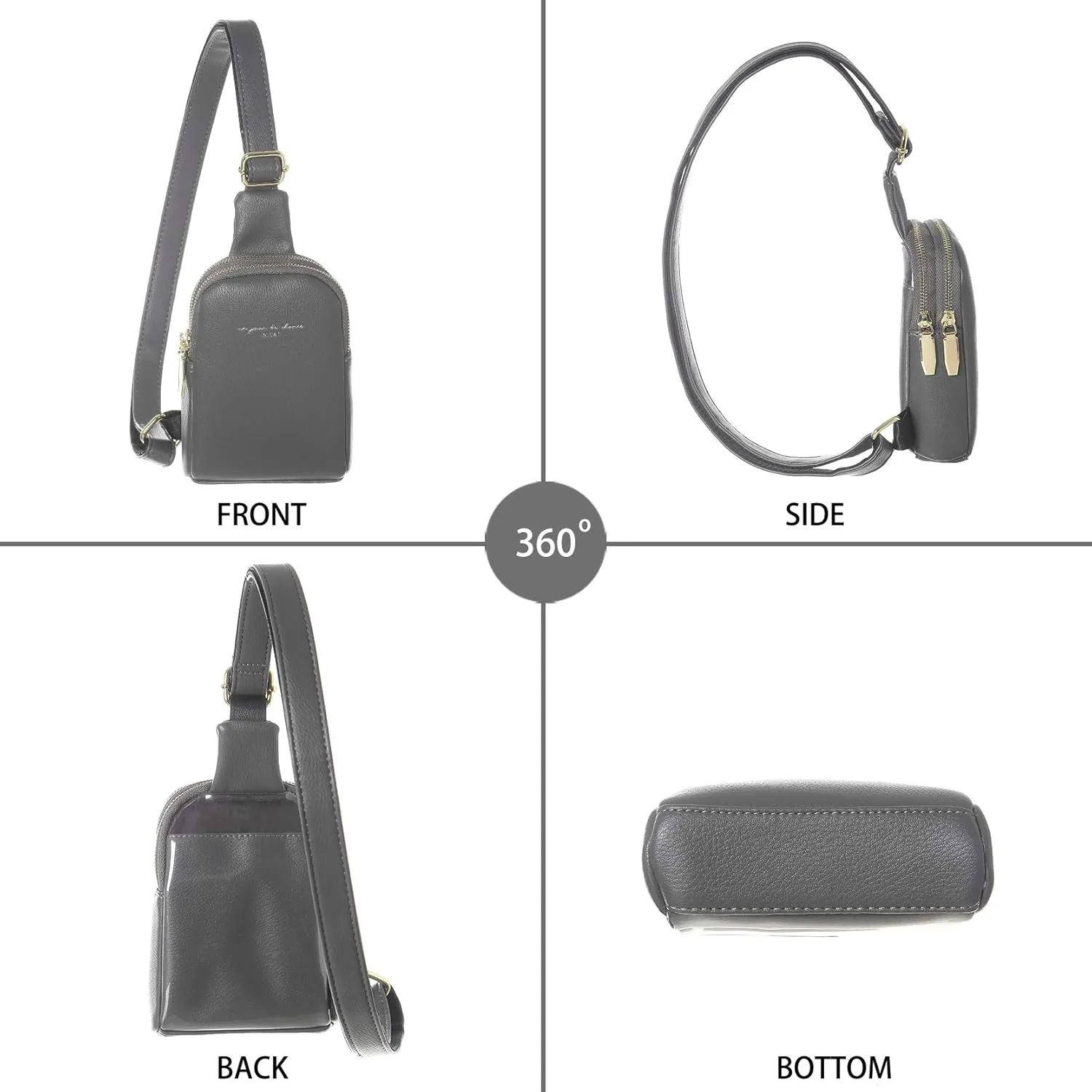 Haytijoe Touchscreen Sling Bag for Women Travel Crossbody Cell Phone Purse Anti Theft Cross Body Bag for Woman