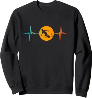 Heart Pulse Wakeboarding Extreme Water Sport Sweatshirt
