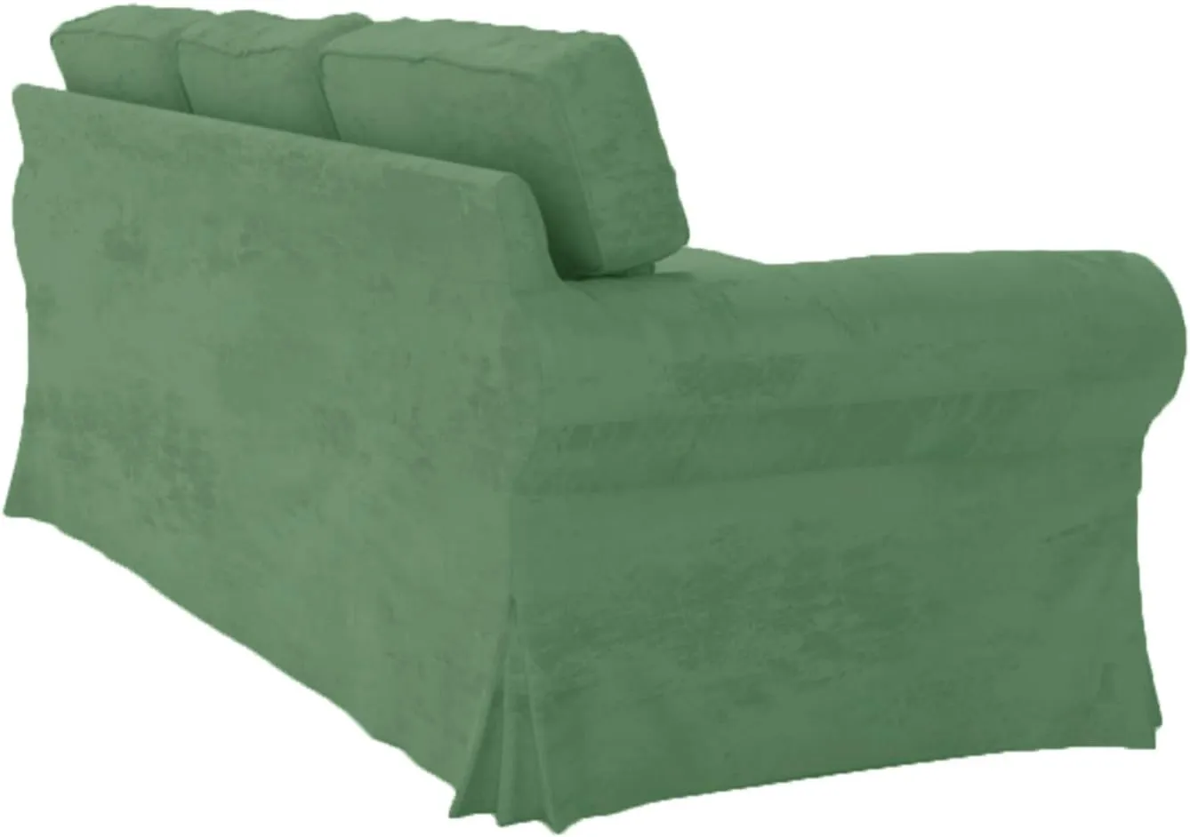 Heavy Duty Velvet UPPLAND Sofa Cover Replacement Made Compatible with IKEA UPPLAND Three Seat Sofa Slipcover (Uppland 3 Velvet Light Green)