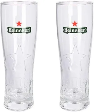 Heineken Signature Beer Glasses - Set of 2