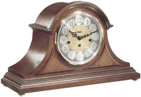 Hermle Amelia Tambour Style Mantel Clock in Elegant Cherry