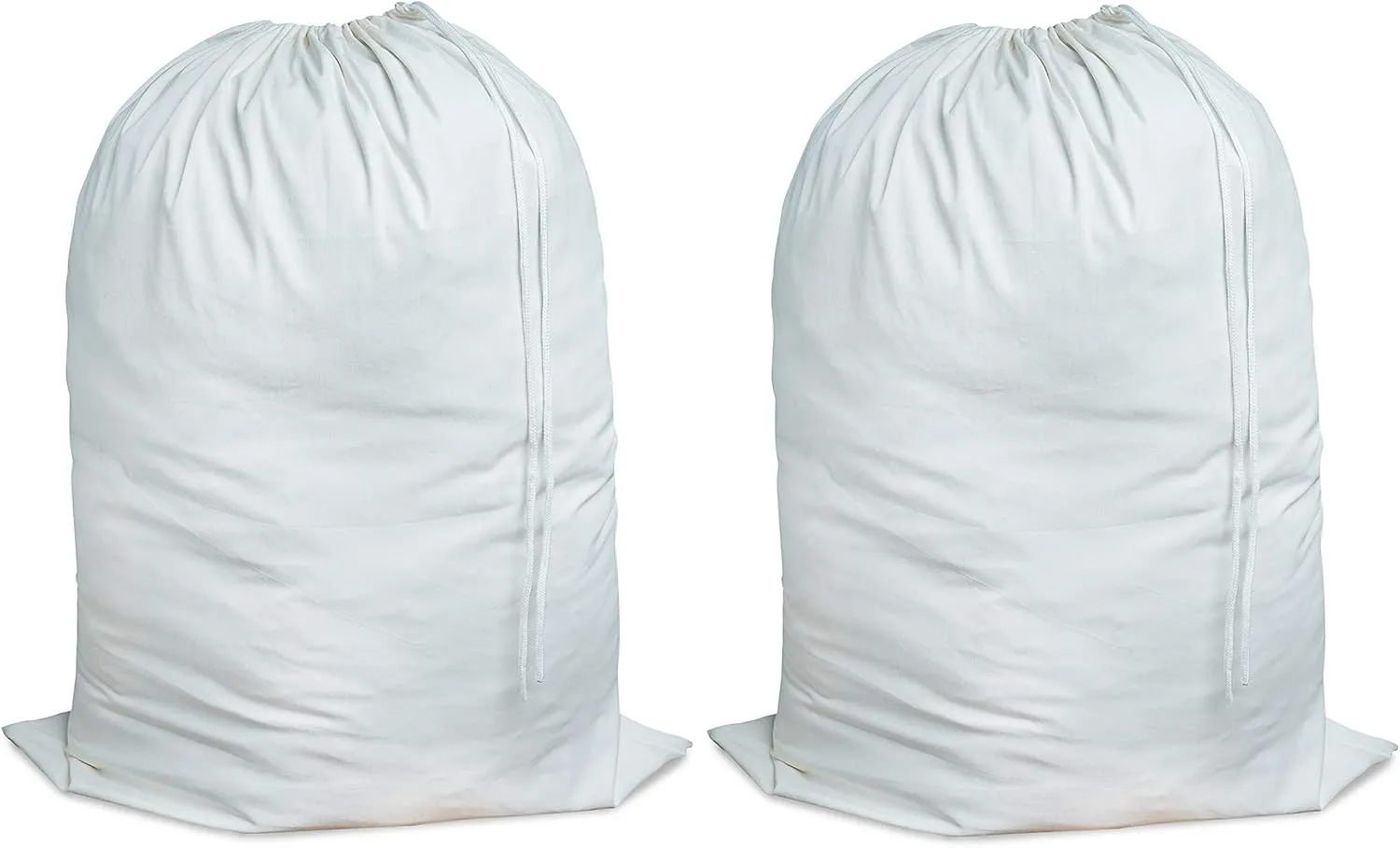 Homelabels Laundry Bag, 2 Pack Travel Laundry Bags For Dirty Clothes, Washable Laundry Bag, Travel Dirty Clothes Bag, Large Laundry Bag, Laundry Bags For Camp, 30” x 40” (White)