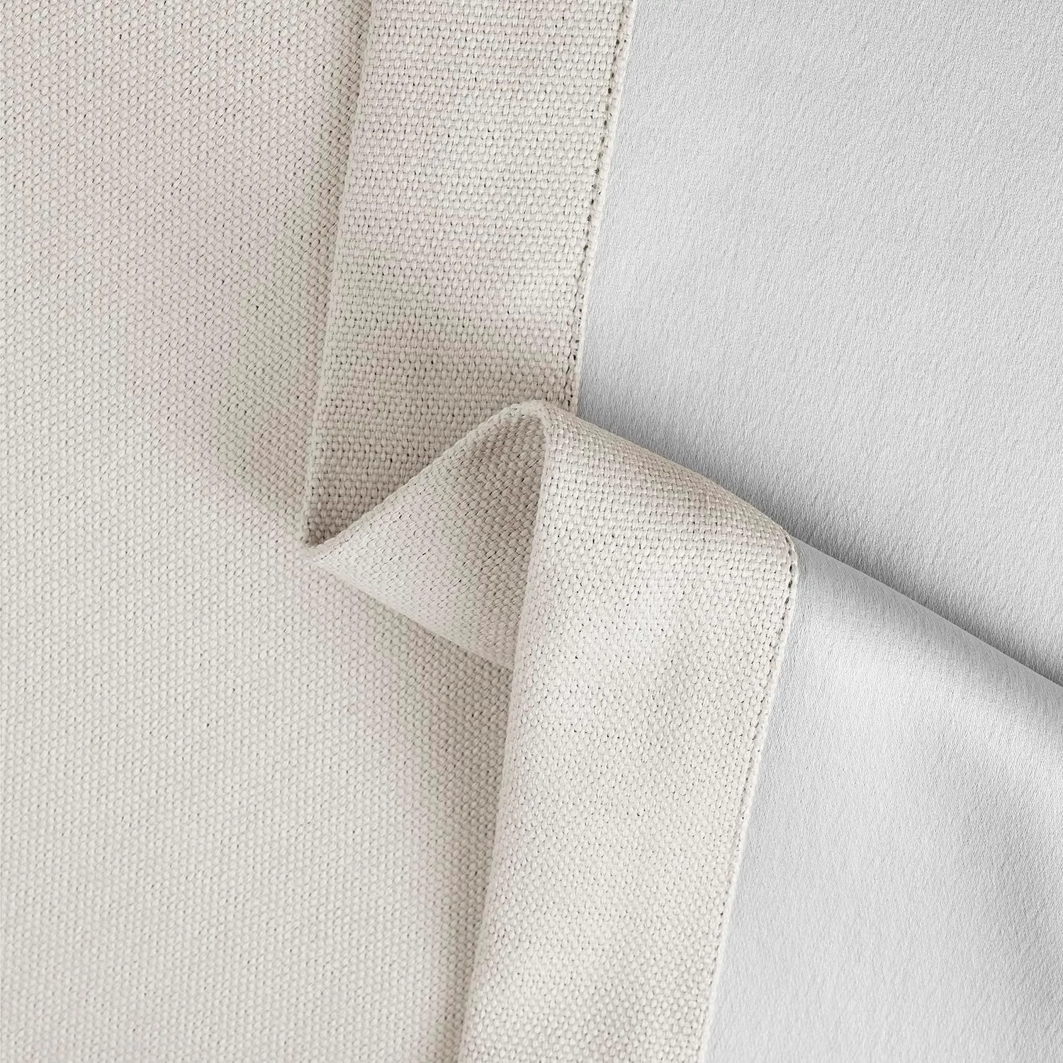 HPD Half Price Drapes - Faux Linen Curtains for Living Room (1 Panel) - 50W X 96L - Textured Room Darkening Curtains for Bedroom 96 Inches Long - Drapes for Home Decor, Birch
