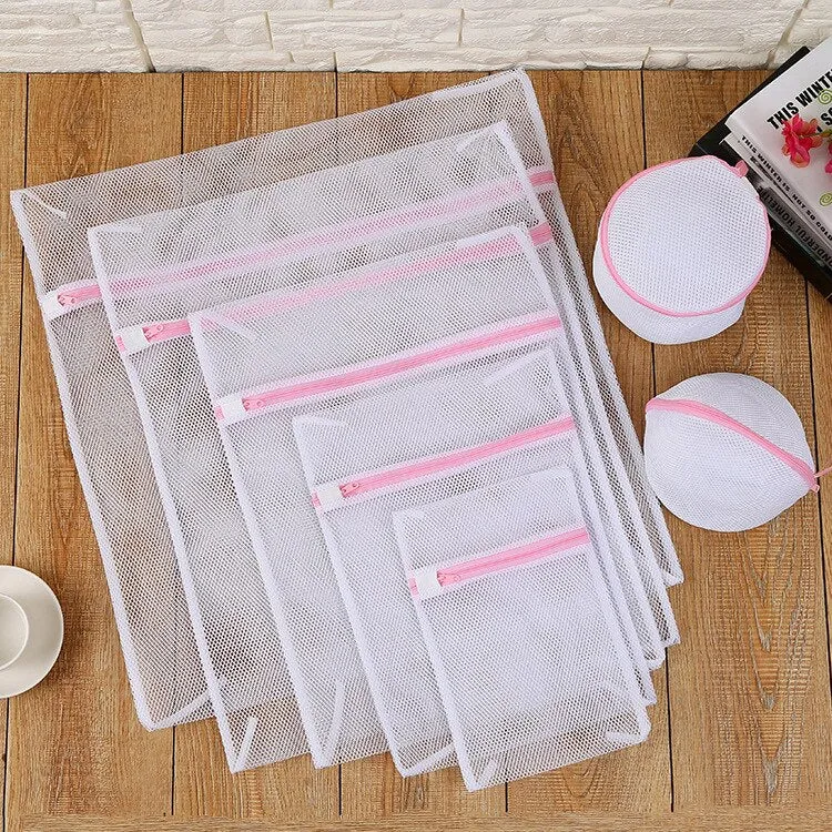 HULIANFU Laundry Bags for Dirty Clothes Washing Machines Mesh Laundry Wash Bags for Bra Underware Socks Laundry Washing Bag with Zipper
