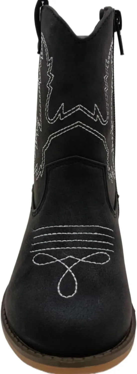 ICEBIRDS Little Kid's and Toddler Western Cowboy Boot