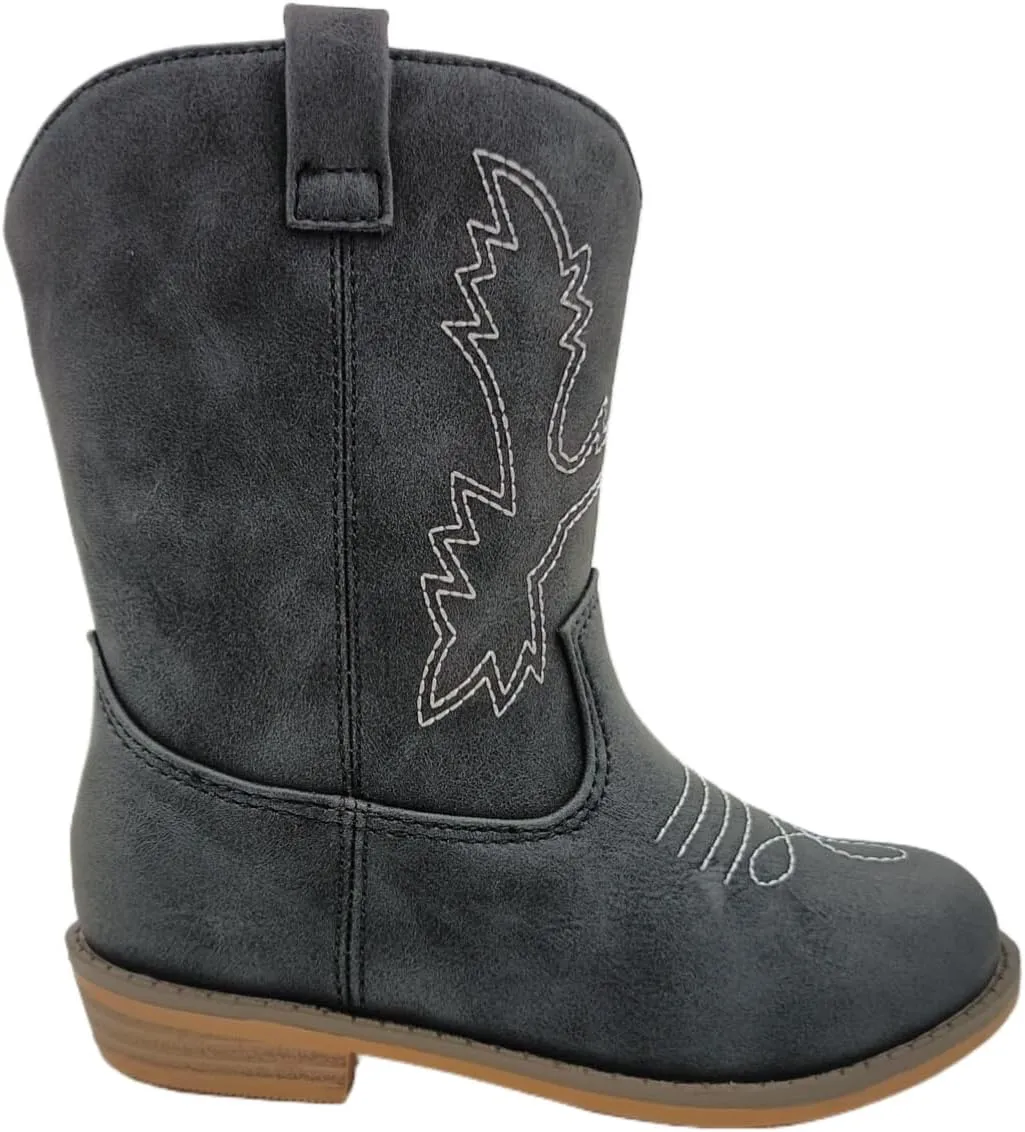 ICEBIRDS Little Kid's and Toddler Western Cowboy Boot