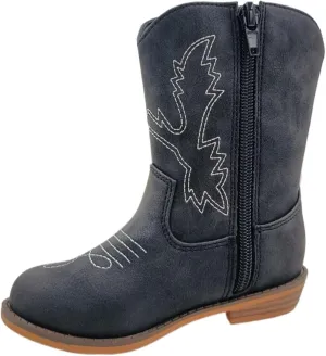 ICEBIRDS Little Kid's and Toddler Western Cowboy Boot