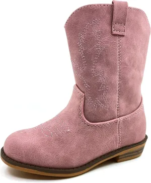 ICEBIRDS Little Kid's and Toddler Western Cowboy Boot