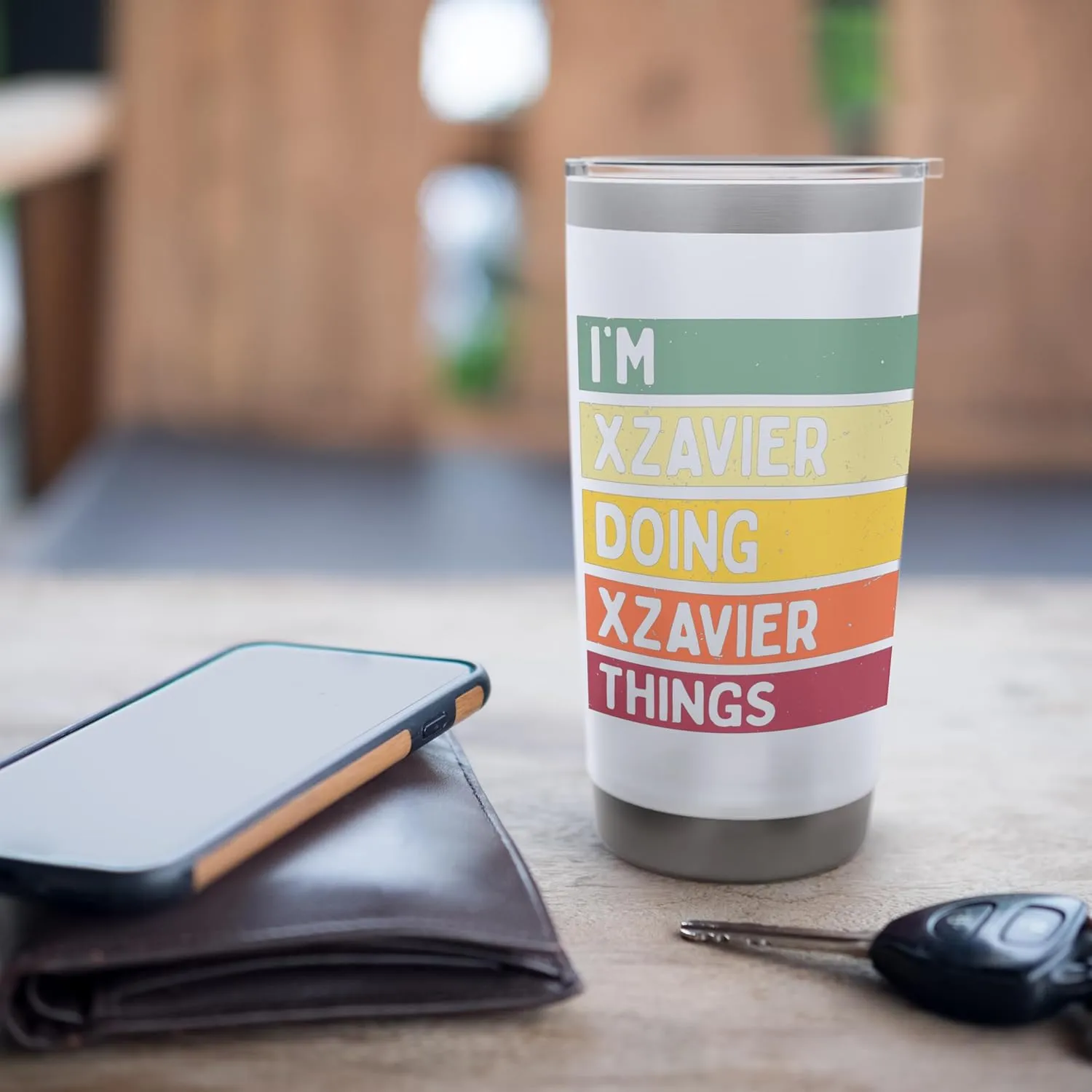 I'm Xzavier Doing Xzavier Things Funny Personalized Quote Stainless Steel Insulated Tumbler