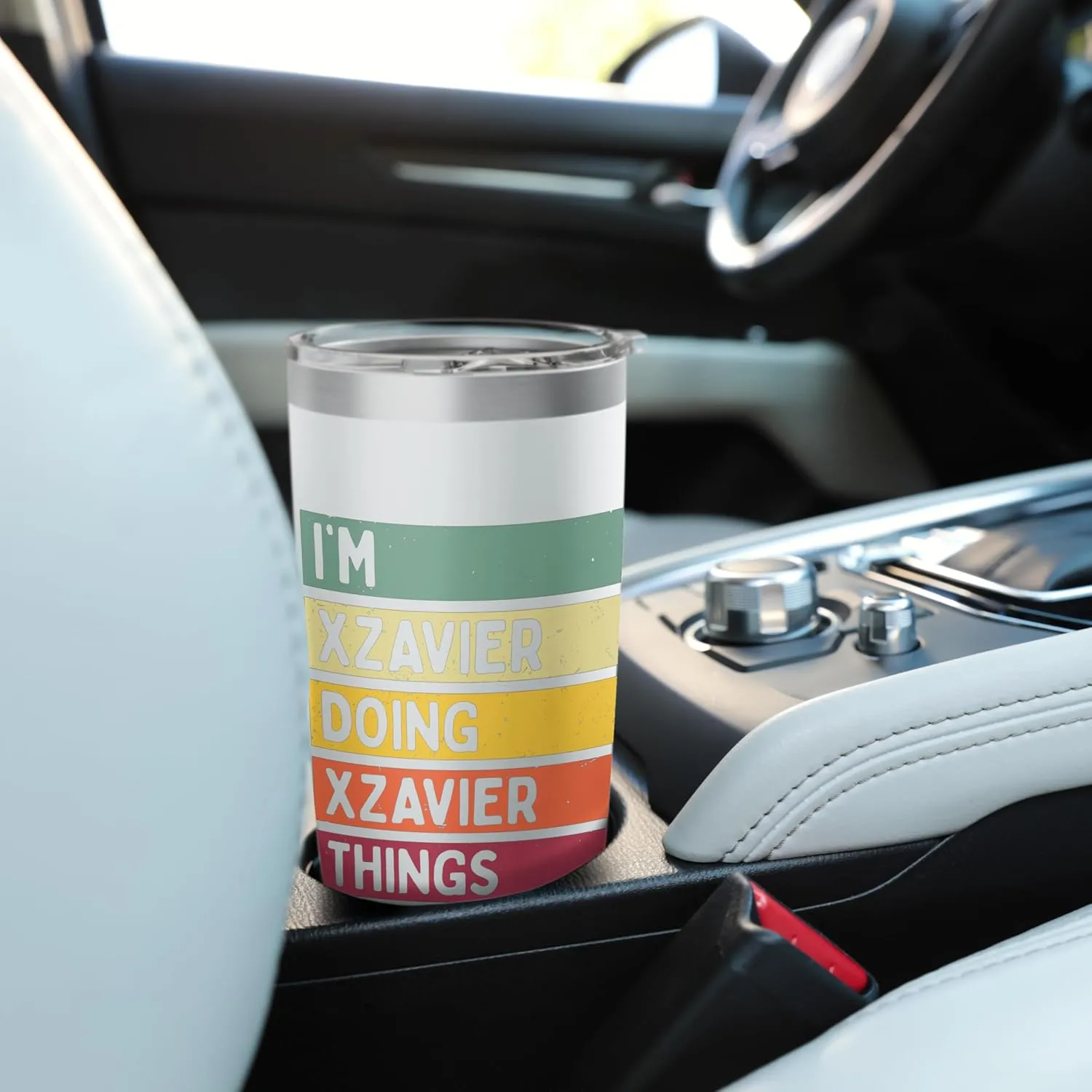 I'm Xzavier Doing Xzavier Things Funny Personalized Quote Stainless Steel Insulated Tumbler