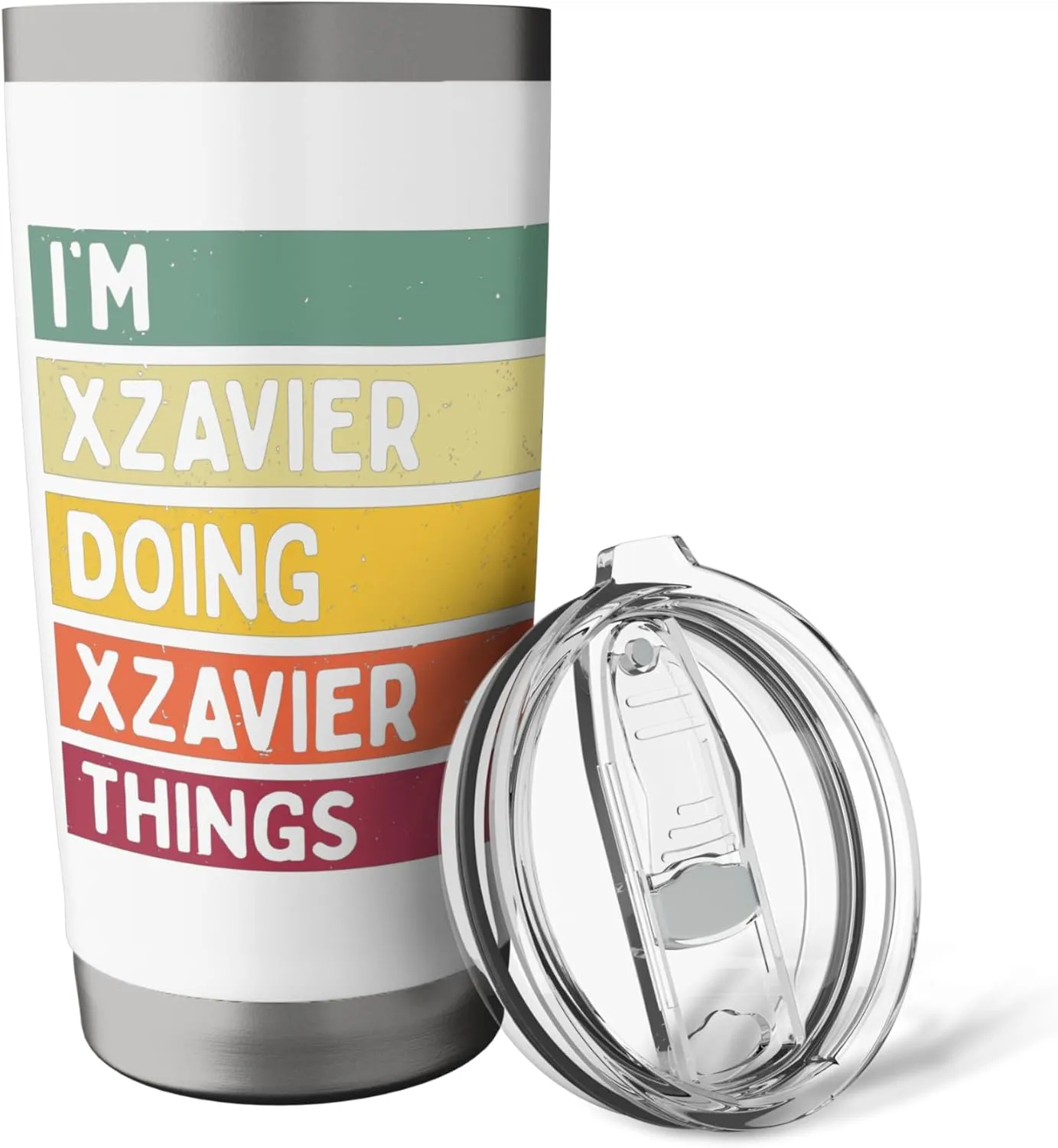 I'm Xzavier Doing Xzavier Things Funny Personalized Quote Stainless Steel Insulated Tumbler