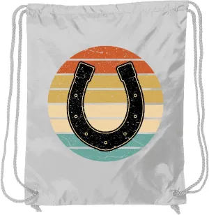 inktastic Rodeo Riding Horseshoe Cowboy Cowgirl Drawstring Bag White 3dc23