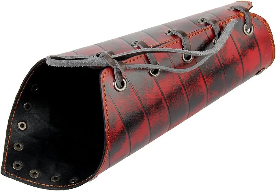 JAOYU Men Leather Bracers Arm Armor Cuff Gauntlet Wristband Medieval Bracers Viking Jewelry for Women Cosplay Costume