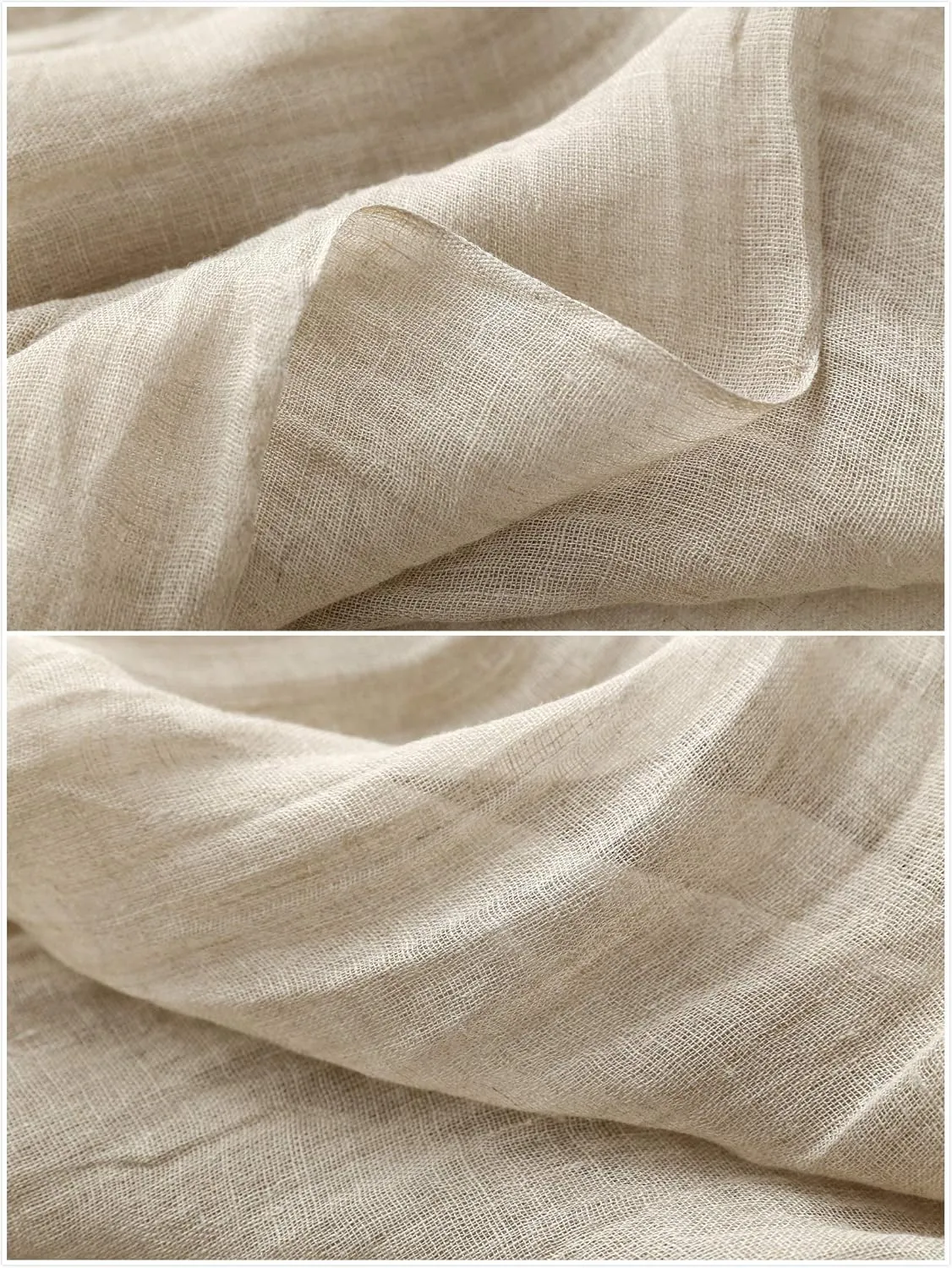 Jeelow Lightweight Summer Scarf Light Shawl Wrap Linen Feel Scarves For Men And Women