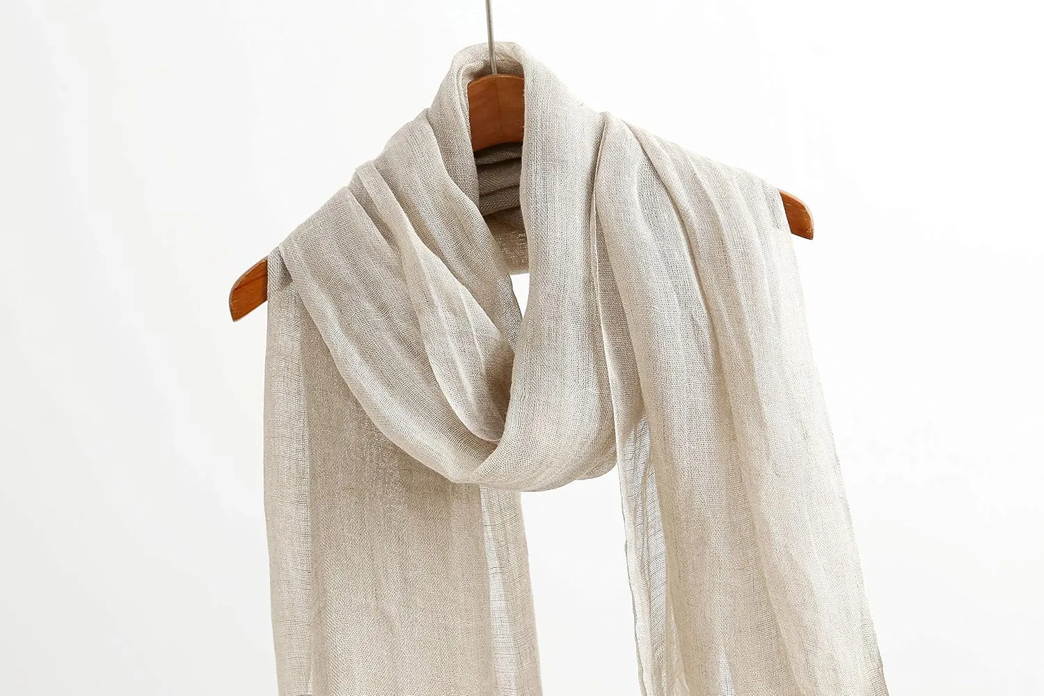Jeelow Lightweight Summer Scarf Light Shawl Wrap Linen Feel Scarves For Men And Women