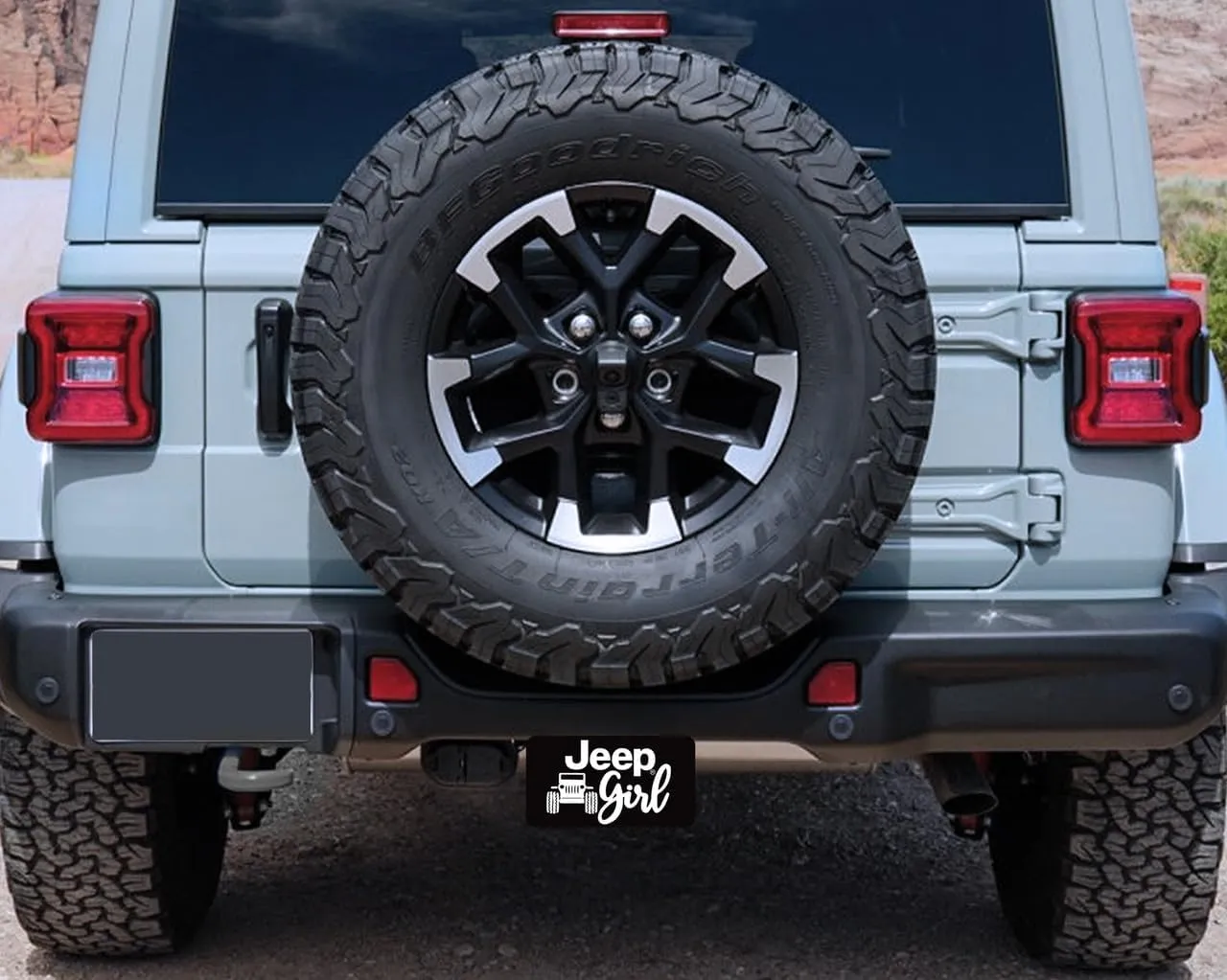 JEEP Girl Trailer Tow Hitch Cover Plug UV Printed Graphics (2" Inch)