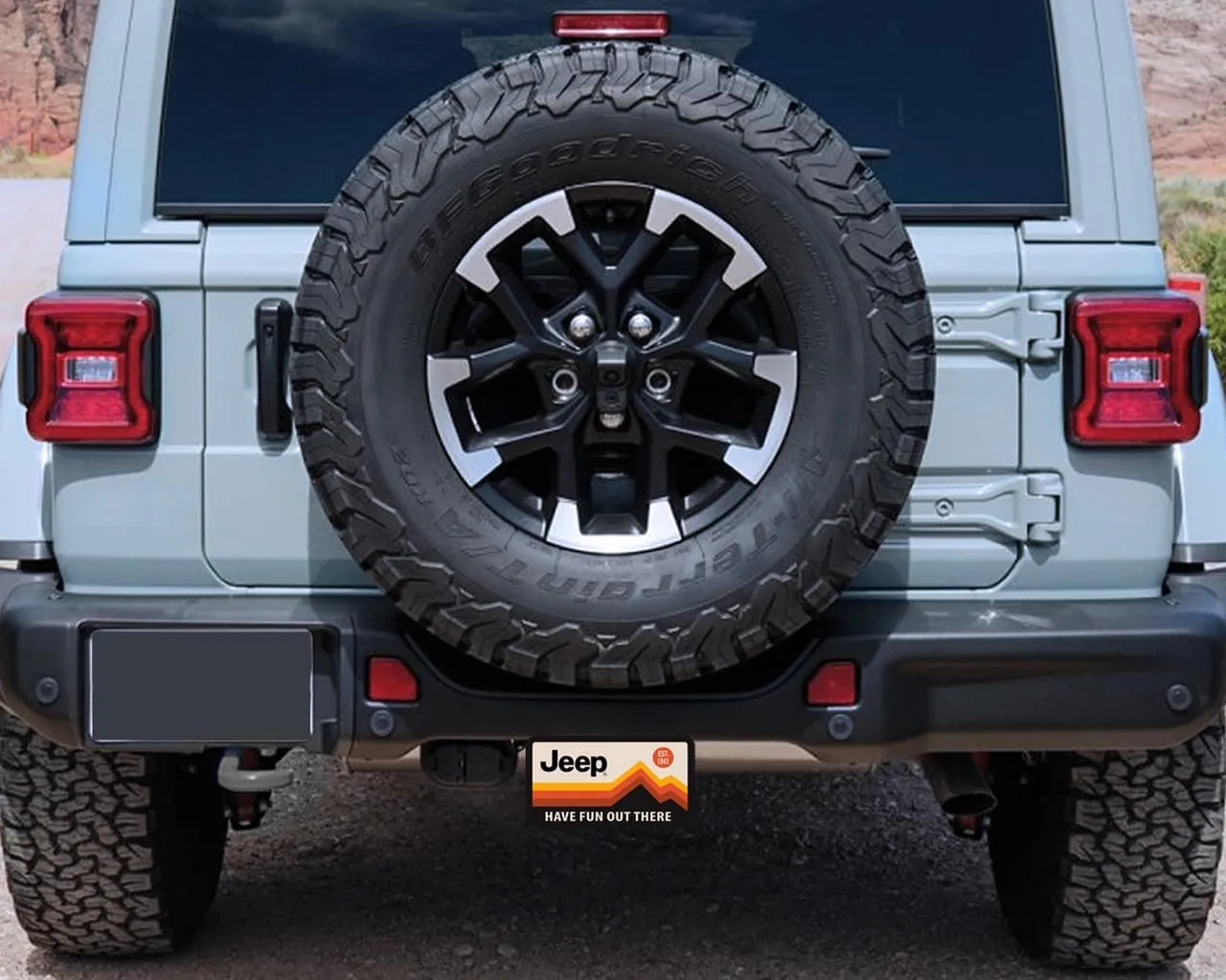 JEEP Have Fun Out There Trailer Tow Hitch Cover Plug UV Printed Graphics (2" Inch)