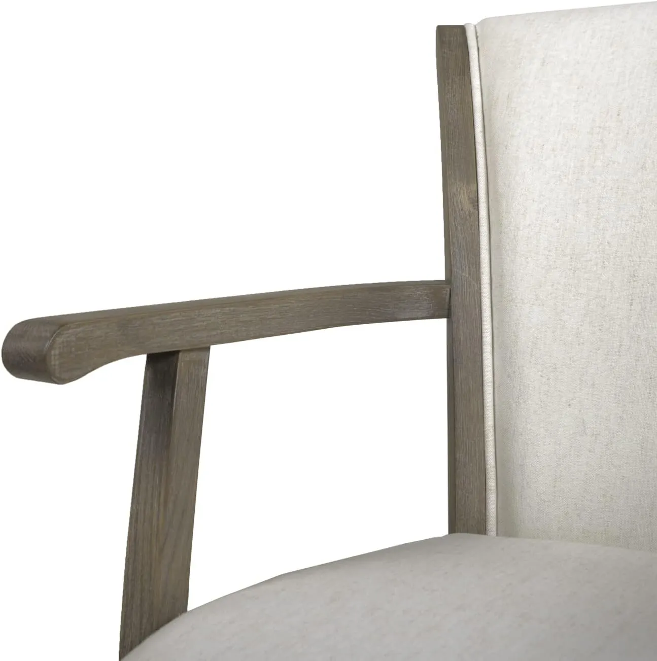 Jennifer Taylor Home Williams 27” Swivel Counter Height Bar Stool, Natural White Linen