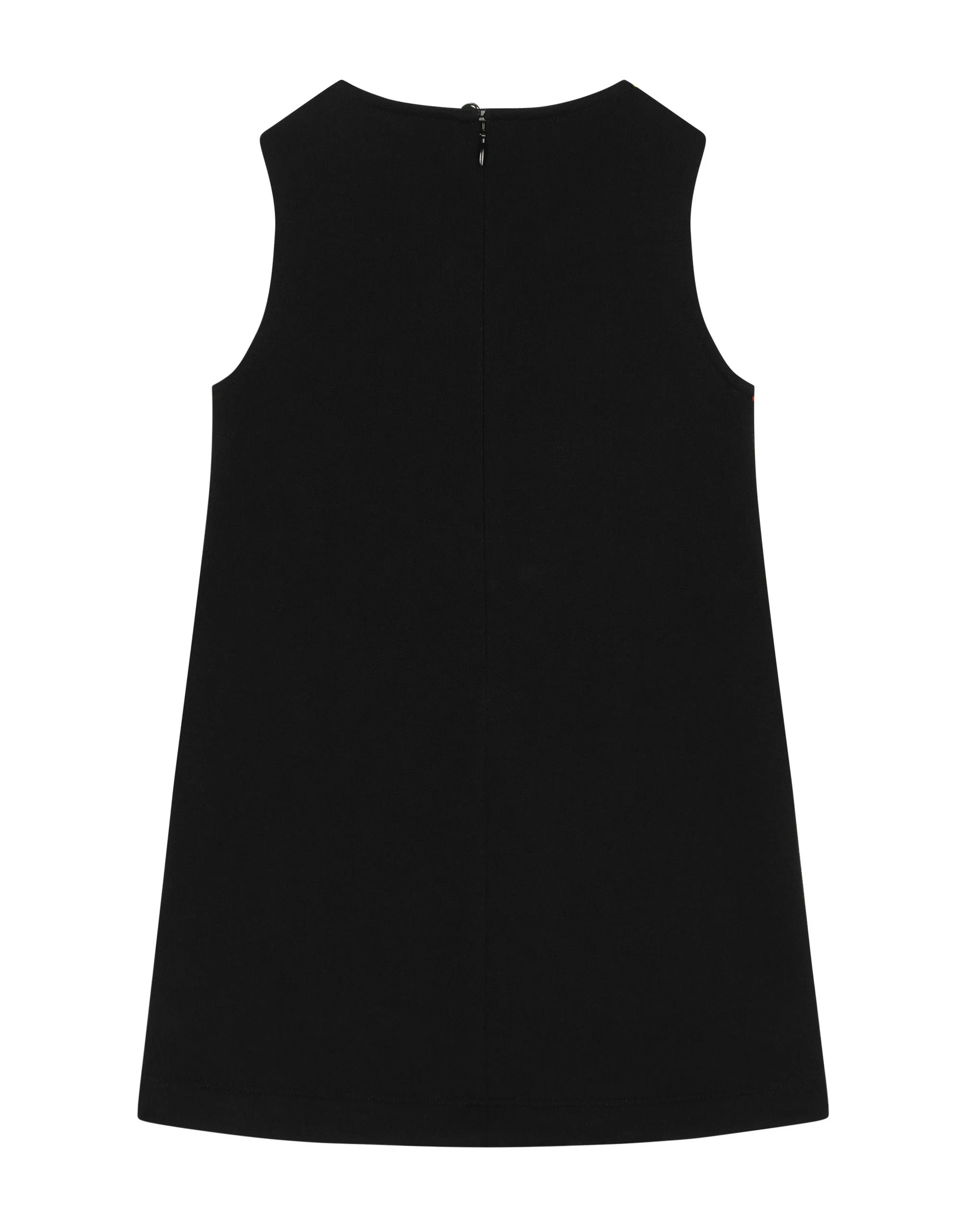 Jersey and patchwork denim dress