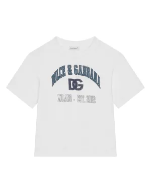 Jersey T-shirt with DG logo print