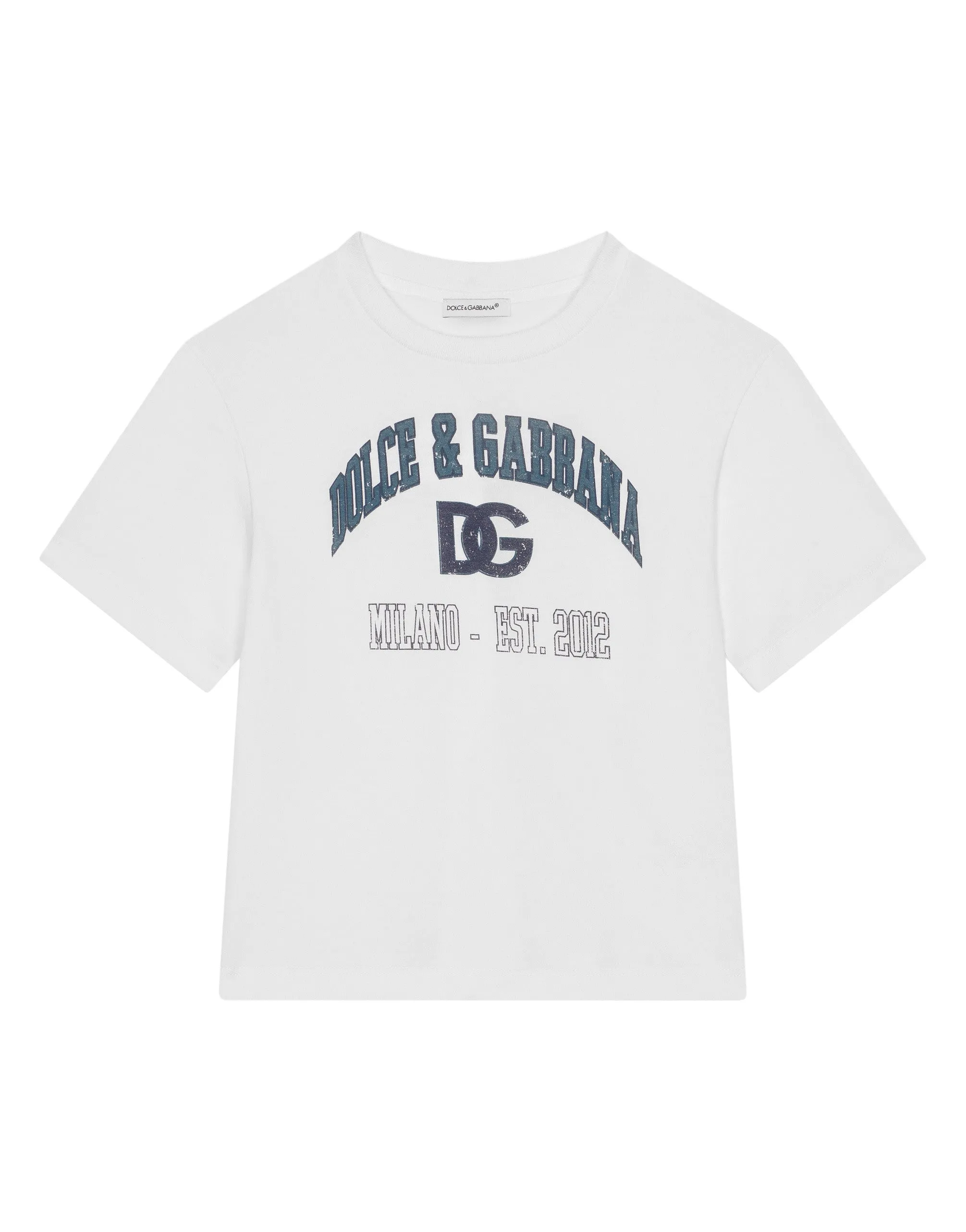 Jersey T-shirt with DG logo print