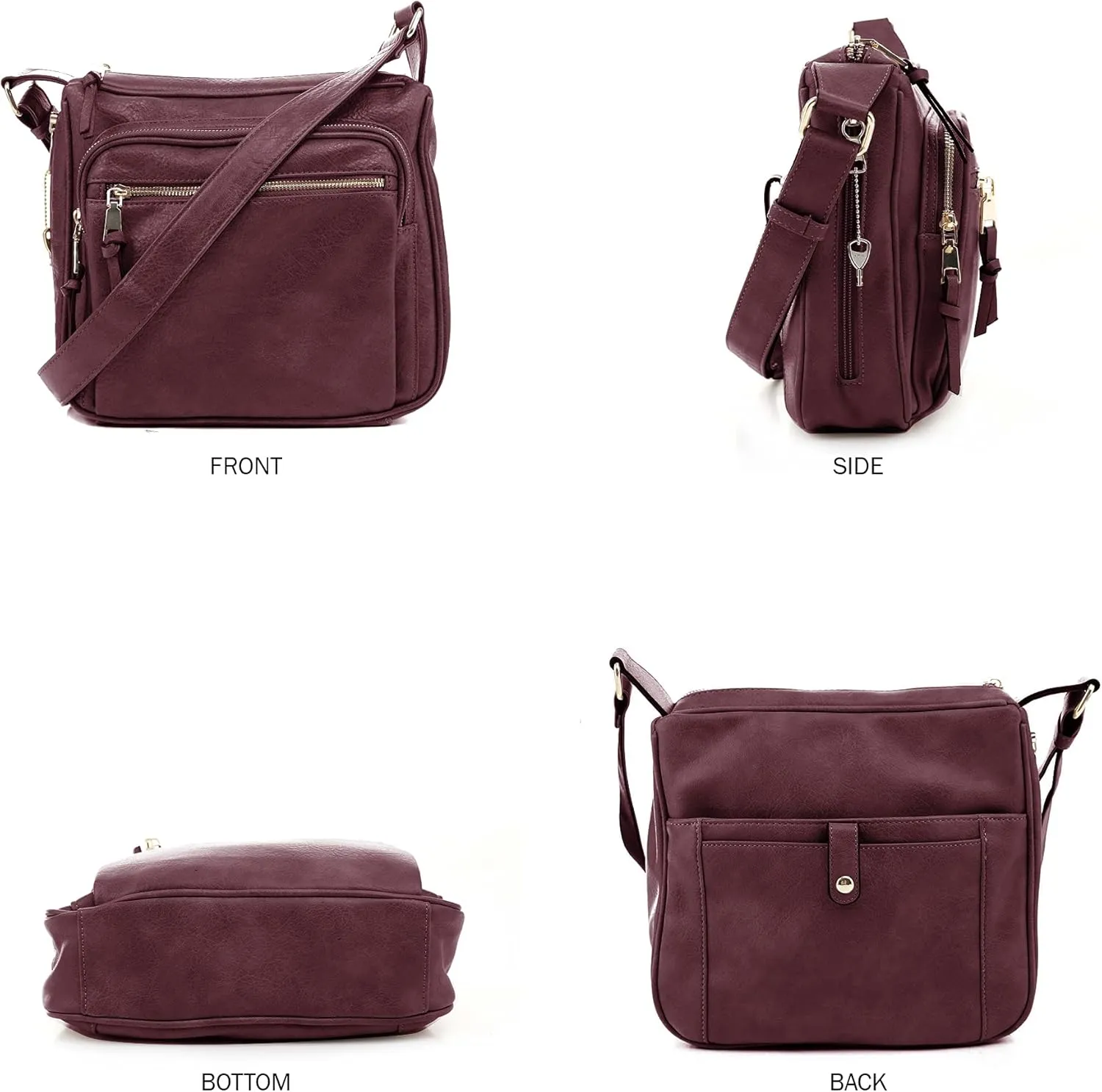 JESSIE & JAMES | Concealed Carry RFID Blocking Crossbody Purse for Women with Lock and Key