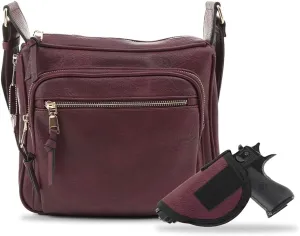 JESSIE & JAMES | Concealed Carry RFID Blocking Crossbody Purse for Women with Lock and Key