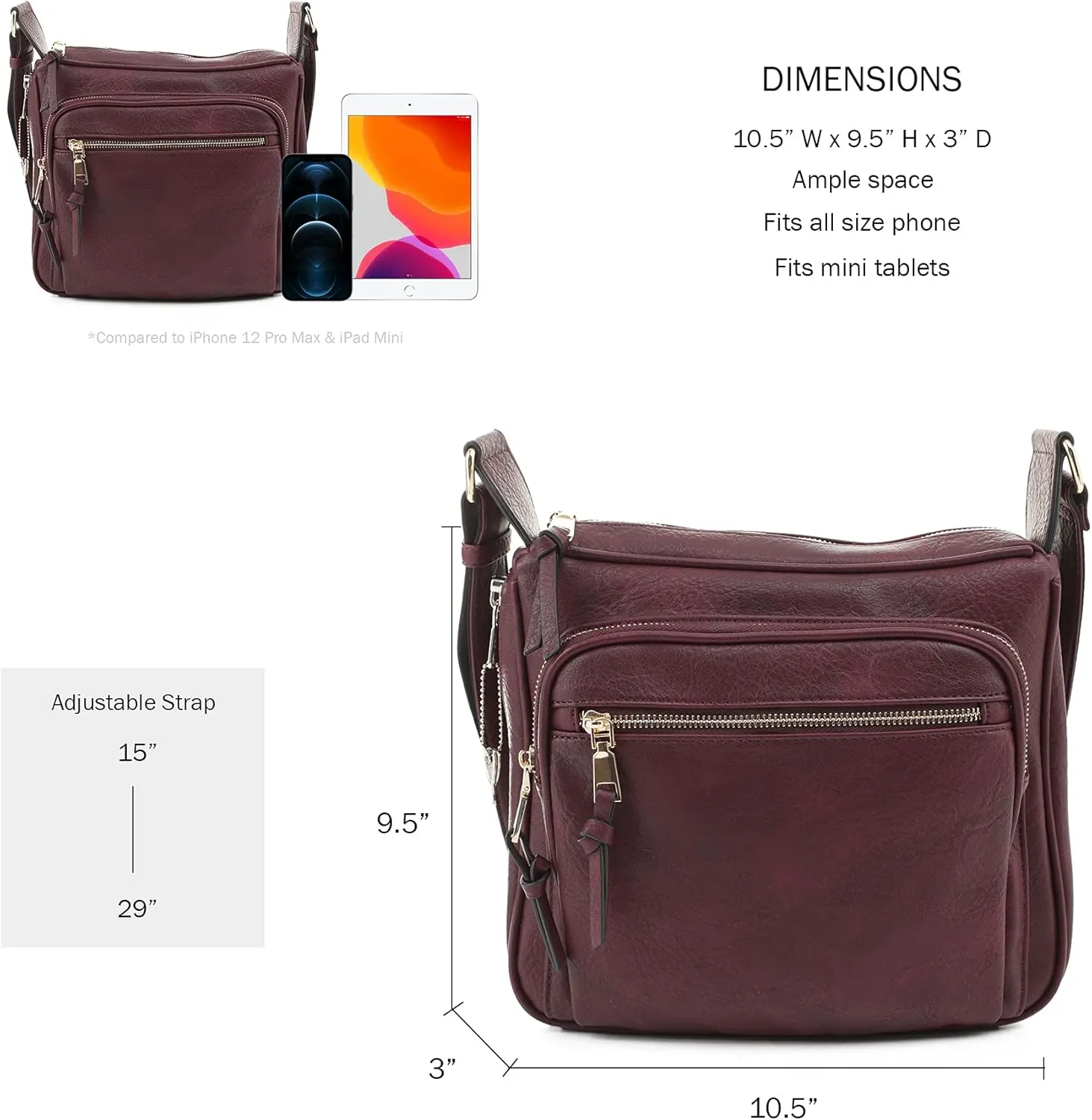 JESSIE & JAMES | Concealed Carry RFID Blocking Crossbody Purse for Women with Lock and Key