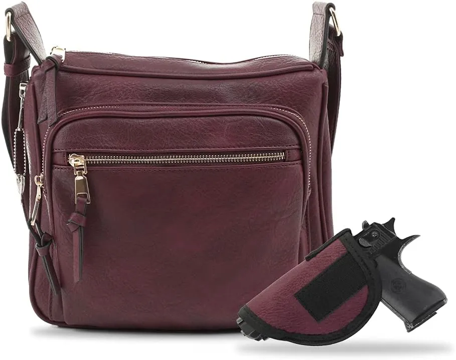 JESSIE & JAMES | Concealed Carry RFID Blocking Crossbody Purse for Women with Lock and Key