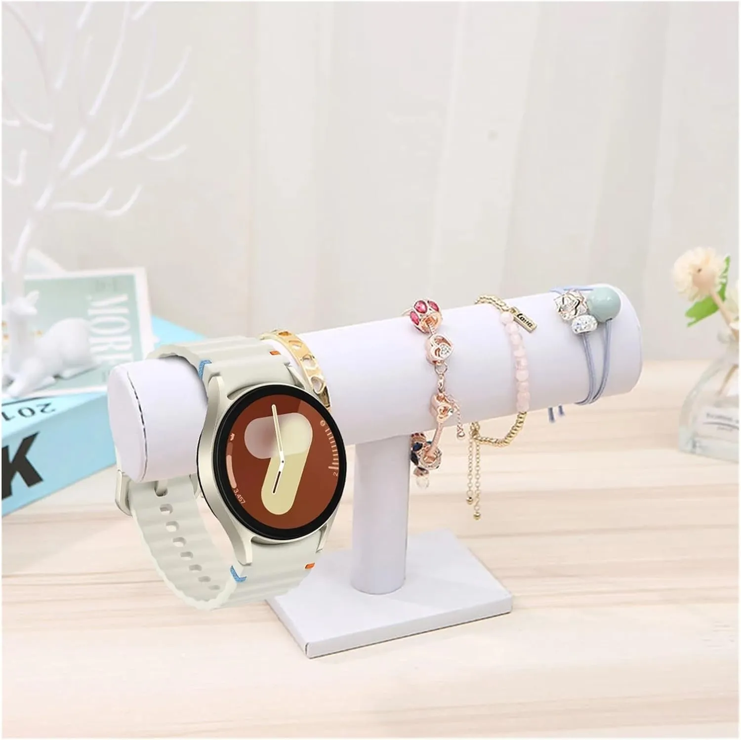 Jewelry Organizer Jewelry Chain Hairband Watch Necklace Bracelet Display Stand Rack Holder(Black Velvet)
