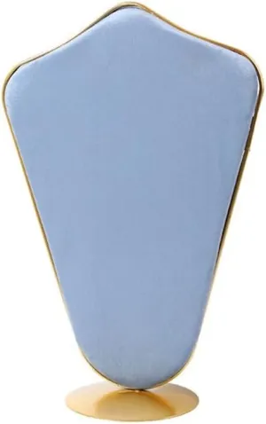 Jewelry Organizer Rack for Necklaces Velvet Double-sided Light Blue Creative High-end for Shopping Mall Jewelry Display Rack Display Accessories for