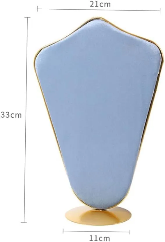 Jewelry Organizer Rack for Necklaces Velvet Double-sided Light Blue Creative High-end for Shopping Mall Jewelry Display Rack Display Accessories for