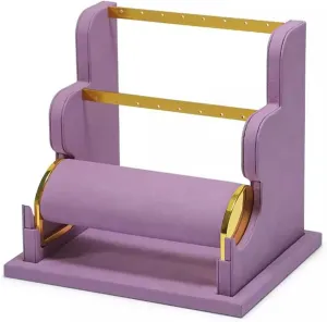 Jewelry Ornament Display Stand Jewelry Stand Display Rack Velvet Jewelry Display Stand Detachable Earring Bracelet Watch Display Storage Rack Jewelry Organizer (Color : B) (F)