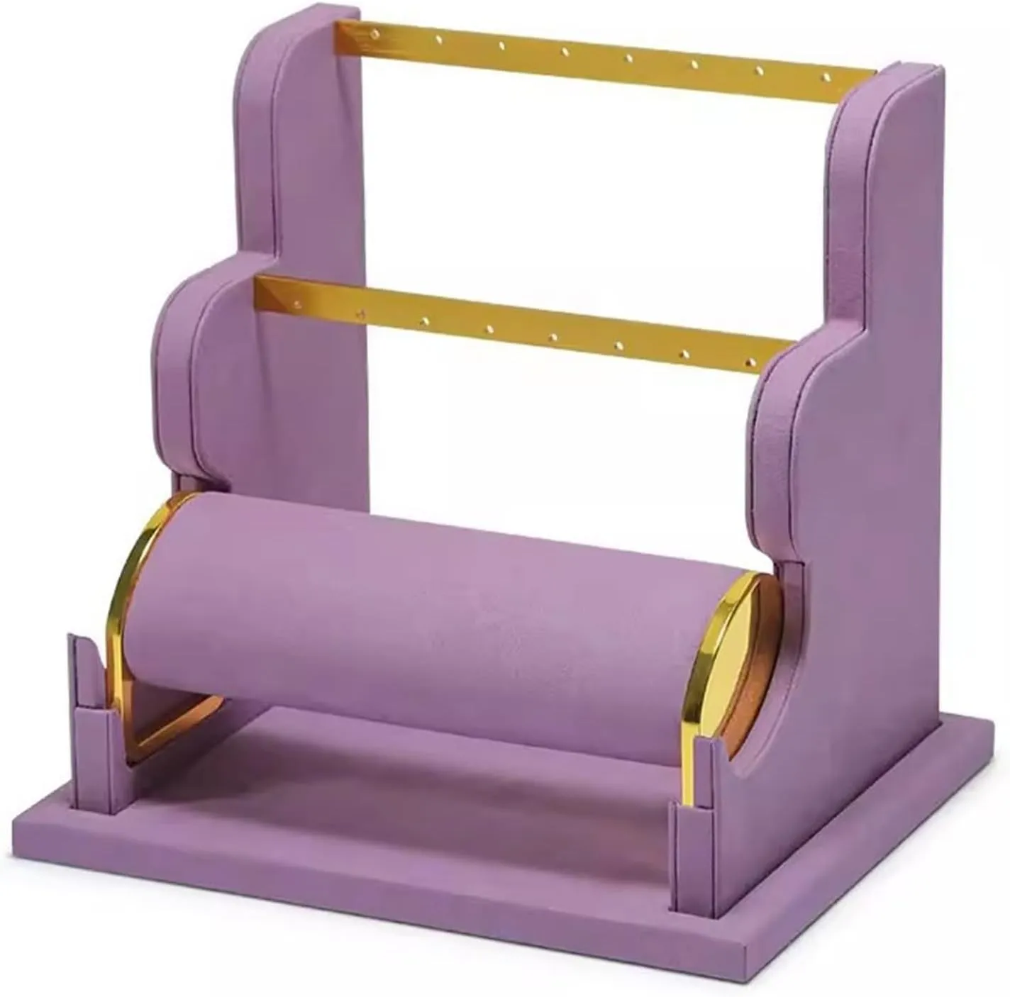 Jewelry Ornament Display Stand Jewelry Stand Display Rack Velvet Jewelry Display Stand Detachable Earring Bracelet Watch Display Storage Rack Jewelry Organizer (Color : B) (F)