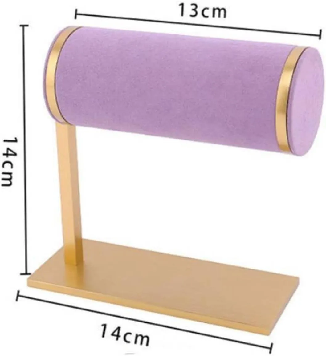 Jewelry Rack Jewelry Display Watch Organizer Bracelet Holder Hair Band Rack Portable Velvet Bracelet Scrunchie Organizer Display Stand Jewelry Stand Holder (Color : Style A4)