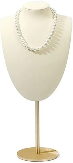 Jewelry Rack Necklace Display Rack Jewelry Store Pendant Rack Fashion Microfiber Retractable Aluminum Alloy Window Jewelry Display Stand Jewelry Display(White)