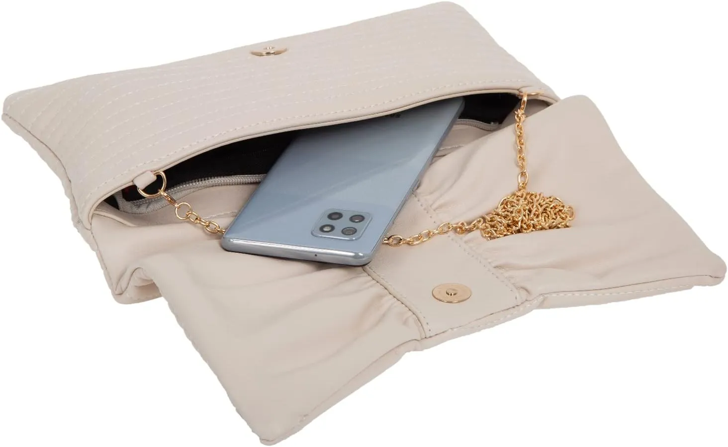 JNB Faux Leather Envelope Clutch Purse