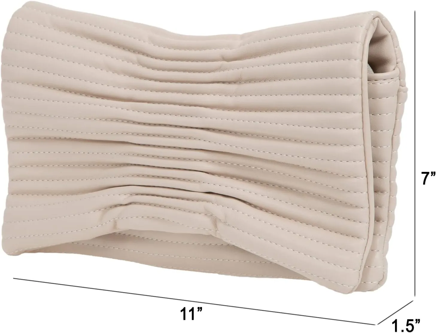 JNB Faux Leather Envelope Clutch Purse