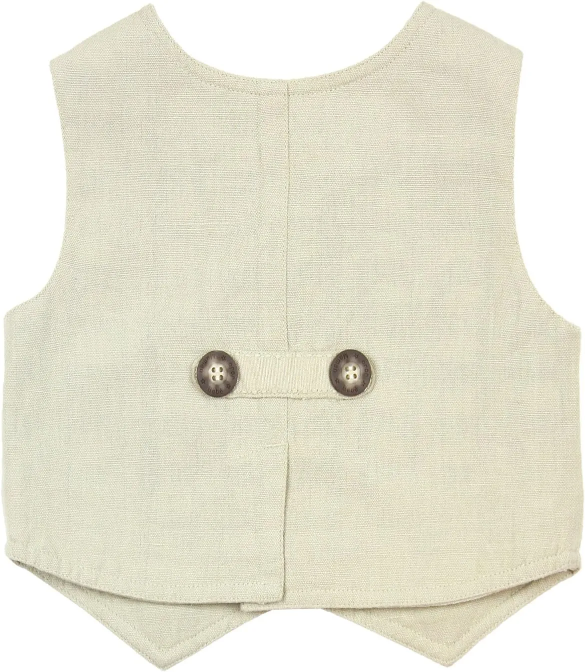 JoJo Maman Bebe Little Boys' Linen Vest Natural