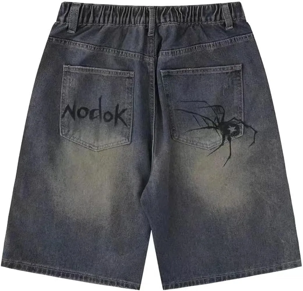 Jorts Women Baggy Vintage Acid Wash Jean Shorts Grunge Fashion Casual Wide Leg Y2K Pants Streetwear Men Unisex