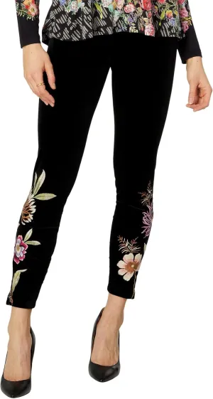 JWLA by Johnny Was Women's Meriah Stretch Velvet Legging, Black, Small