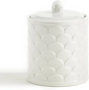 Kassatex Cotton Jar, Scala Bath Accessories | Embossed Porcelain