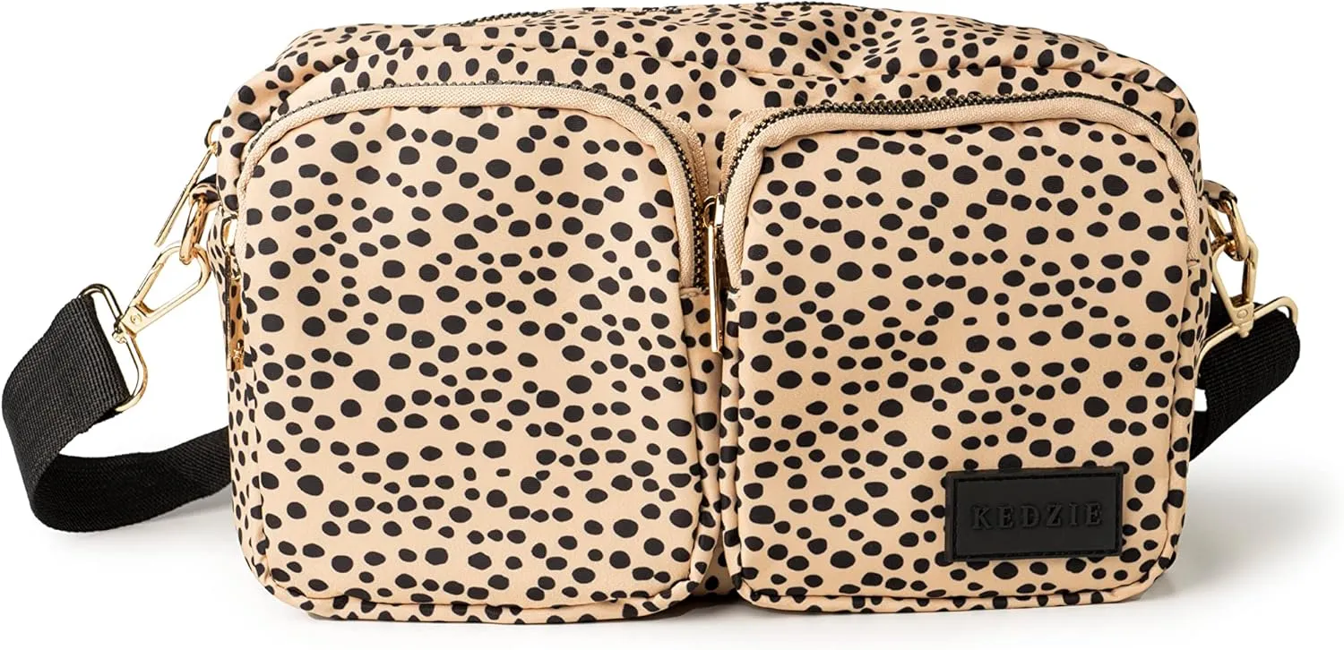KEDZIE Gemini Crossbody Bag Shoulder Purse with Removable Strap Messenger Bag for Women, Girls