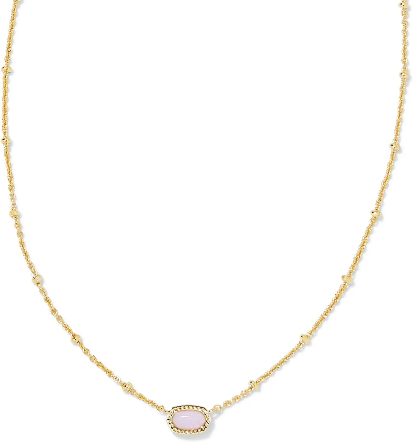 Kendra Scott Mini Elisa 14k Gold-Plated Satellite Short Pendant Necklace, Fashion Jewelry for Women