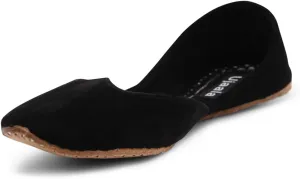 Khussa Women's Velvet Indian Wedding Bridal Mojari Juti Punjabi Plain Jutti Plain Khussa