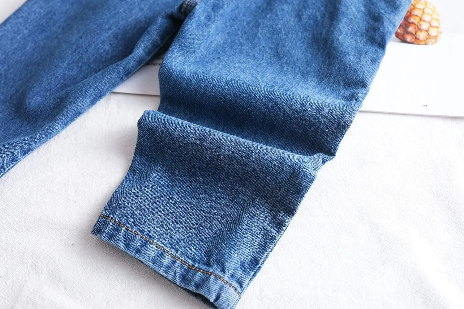 KIDSCOOL SPACE Baby Boy Girl Jean Overalls,Toddler Ripped Denim Cute Workwear