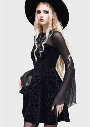 Killstar Enigma Garden Dress Black