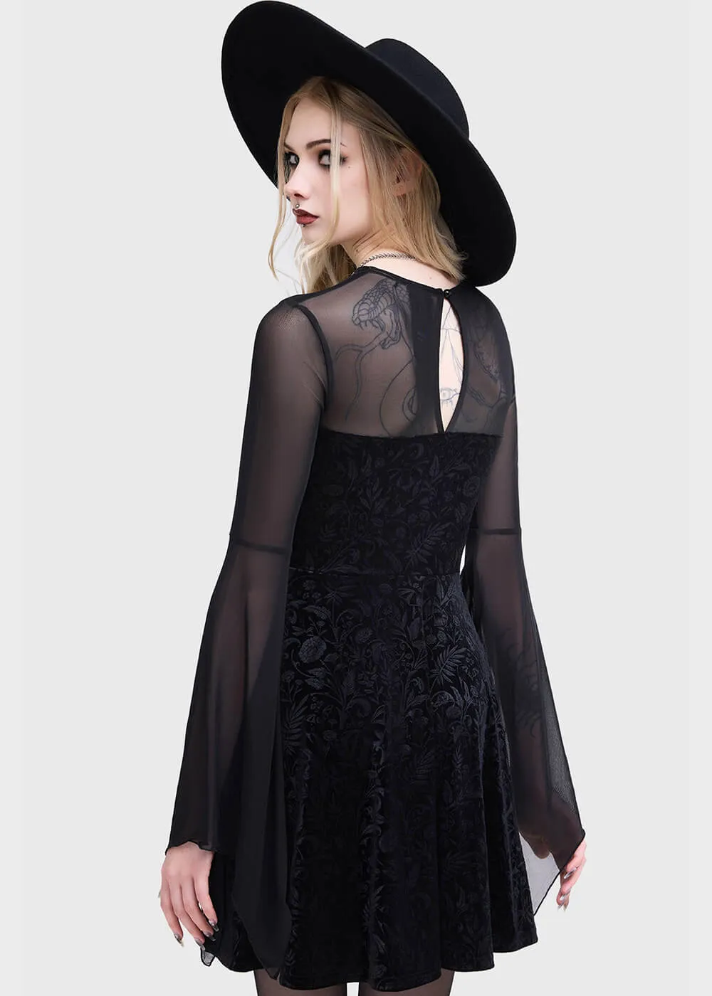 Killstar Enigma Garden Dress Black